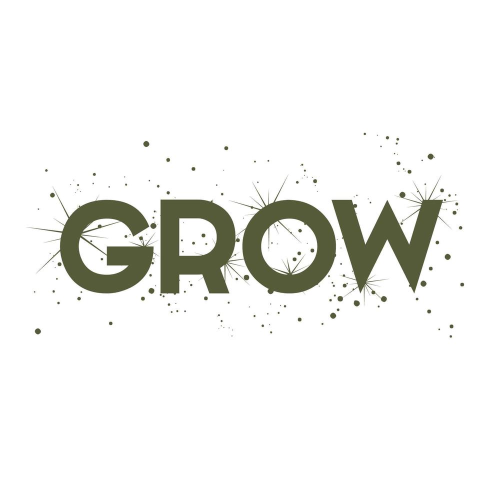 Positive word design for print vector