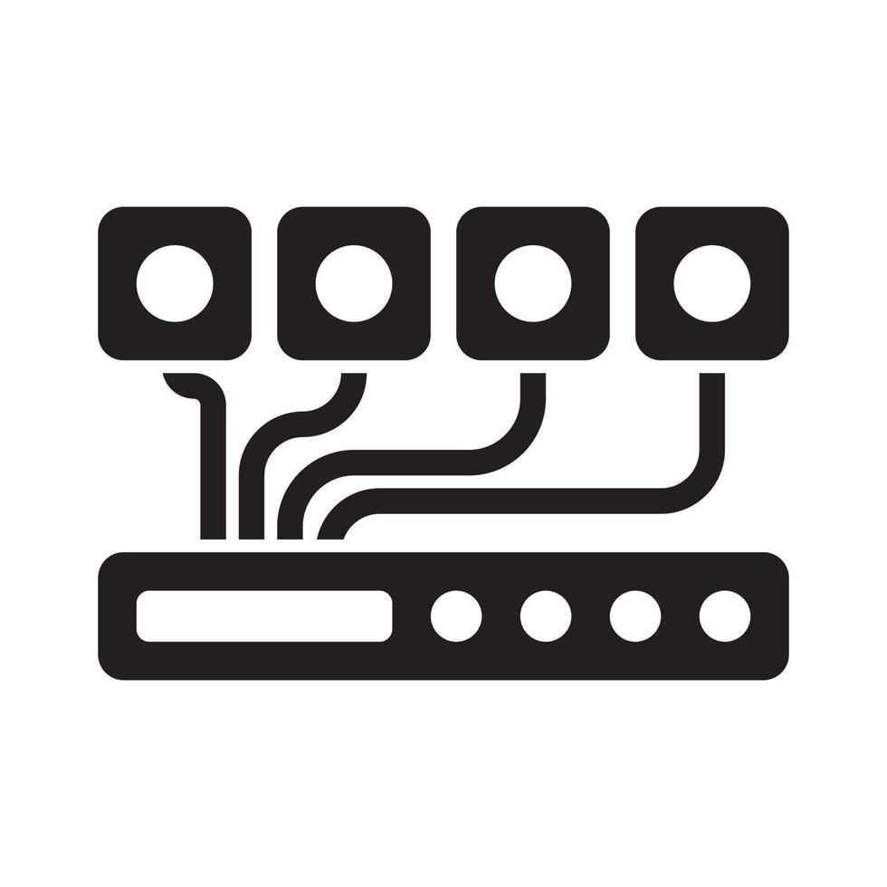 CCTV Security Camera Icon vector