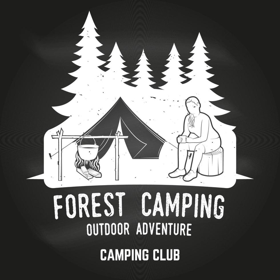 acampar aventura extrema. ilustración vectorial vector