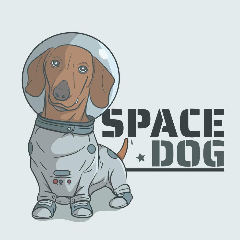 vector de perro espacial