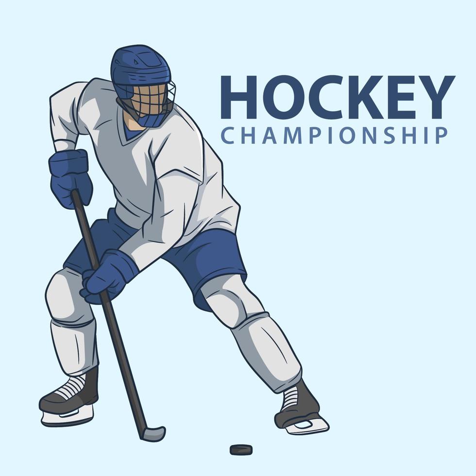 Hockey player vector