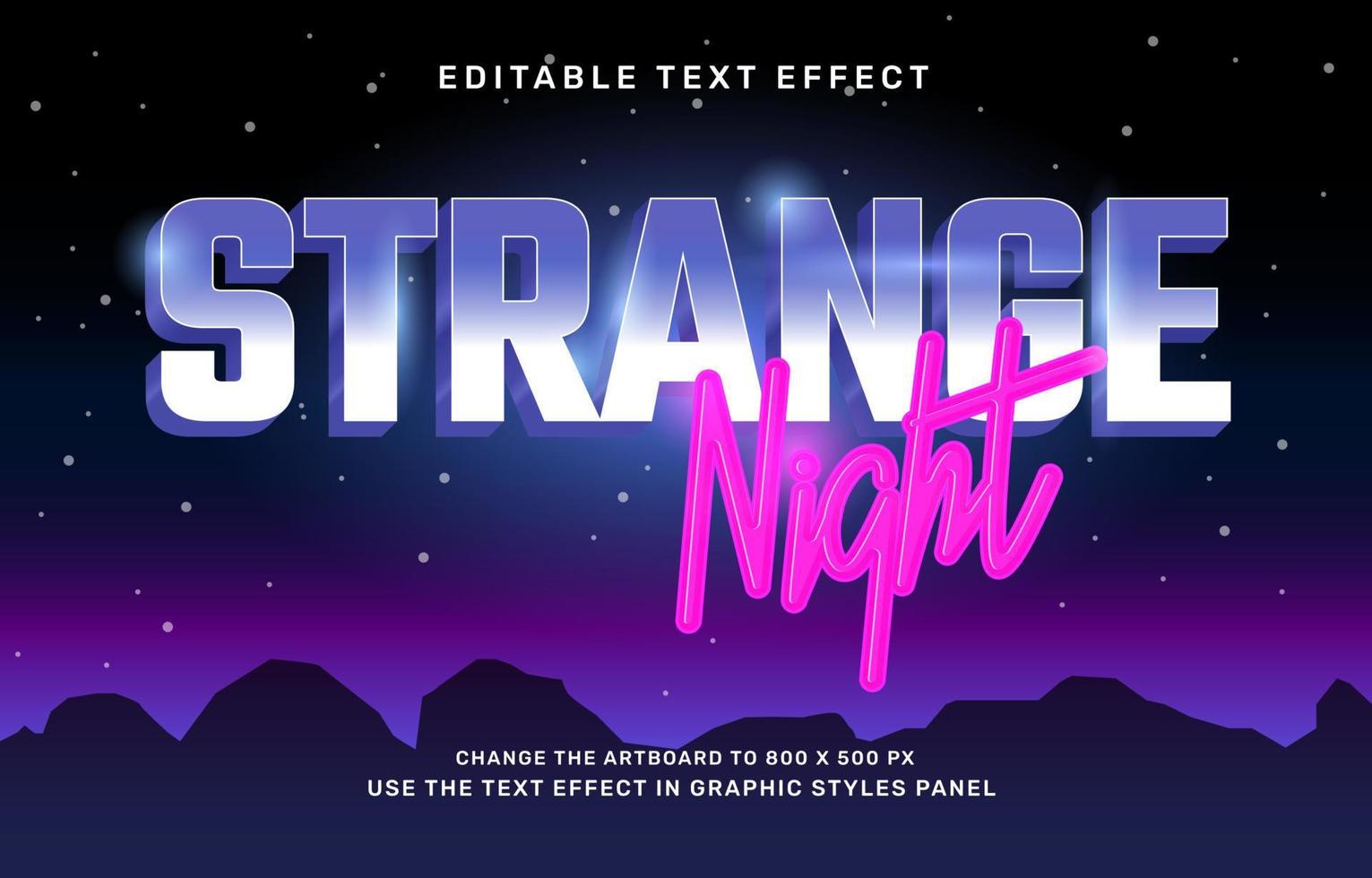 retro text effect vector