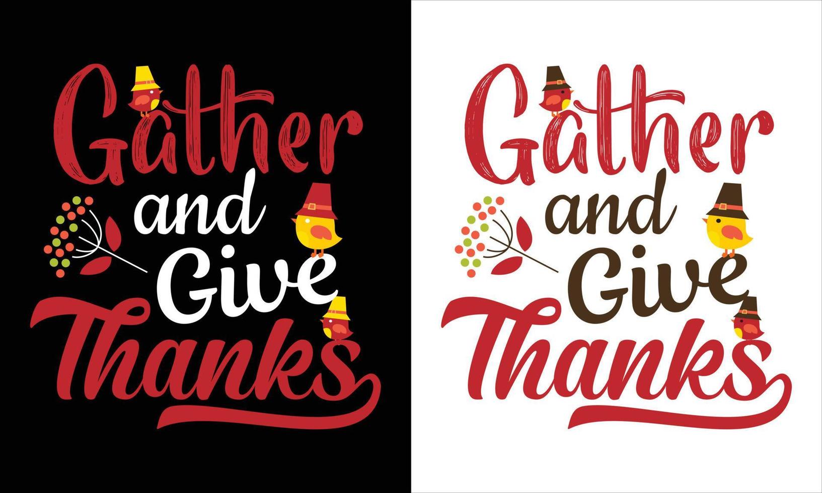 Thanks Giving day t shirt design vector