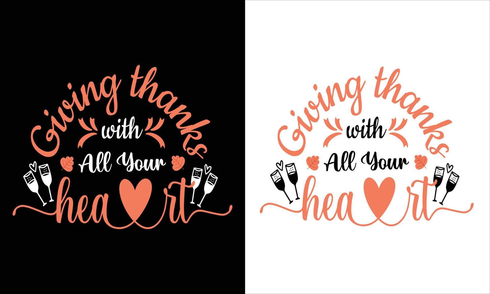 Thanks Giving day t shirt design vector