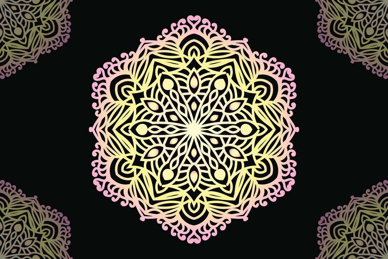 Mandala Design. Round lace pattern design. vector
