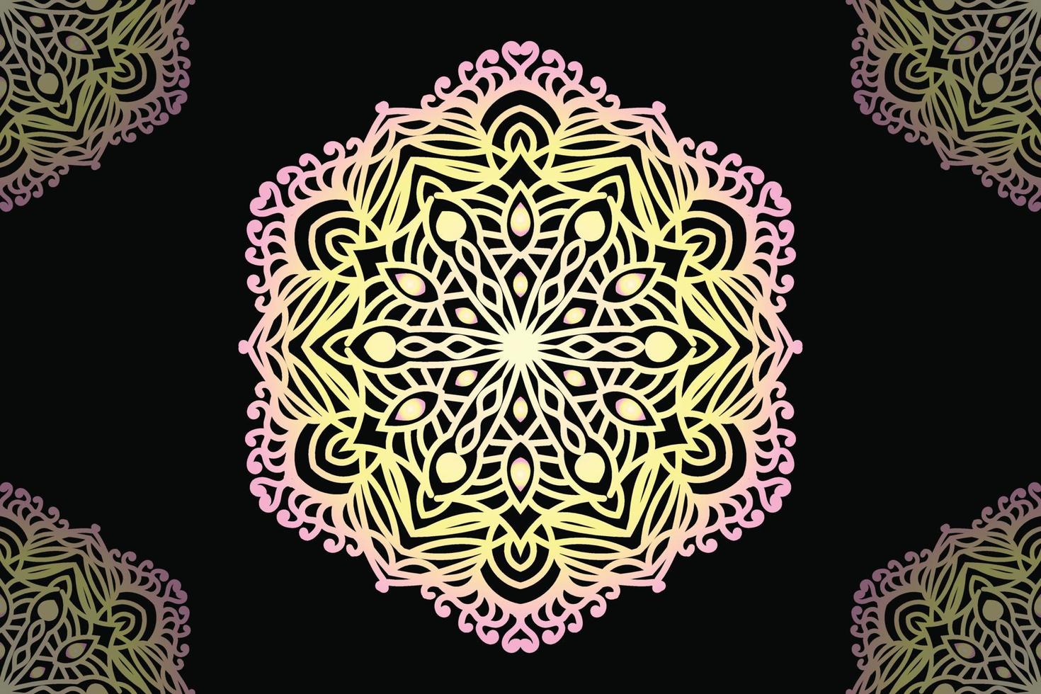 Mandala Design. Round lace pattern design. vector