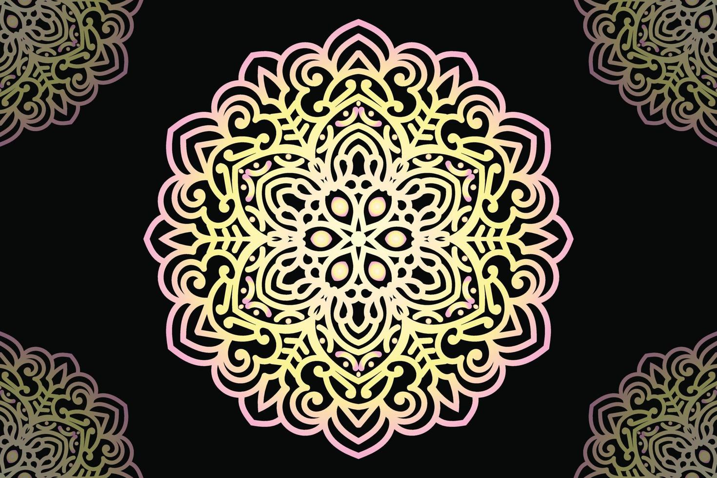 Mandala Design. Round lace pattern design. vector
