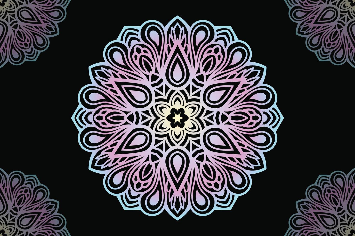 Mandala Design. Round lace pattern design. vector
