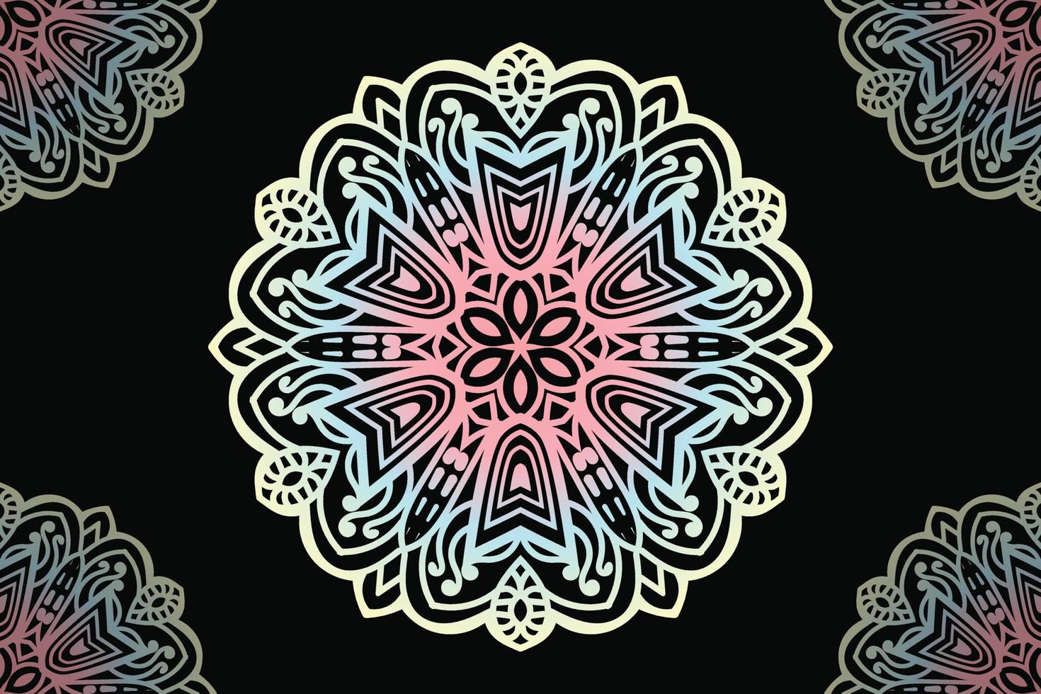 Mandala Design. Round lace pattern design. vector