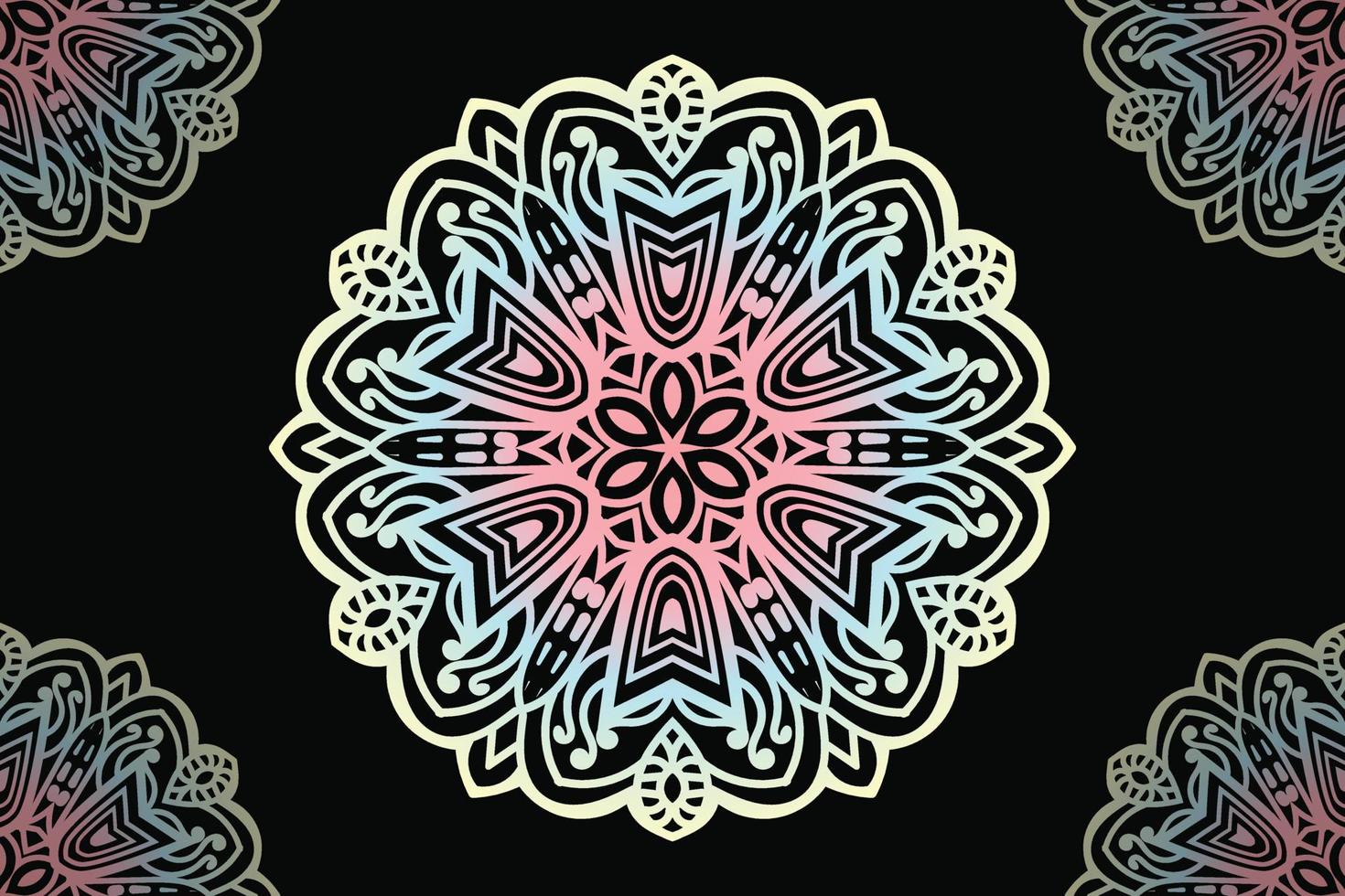 Mandala Design. Round lace pattern design. vector