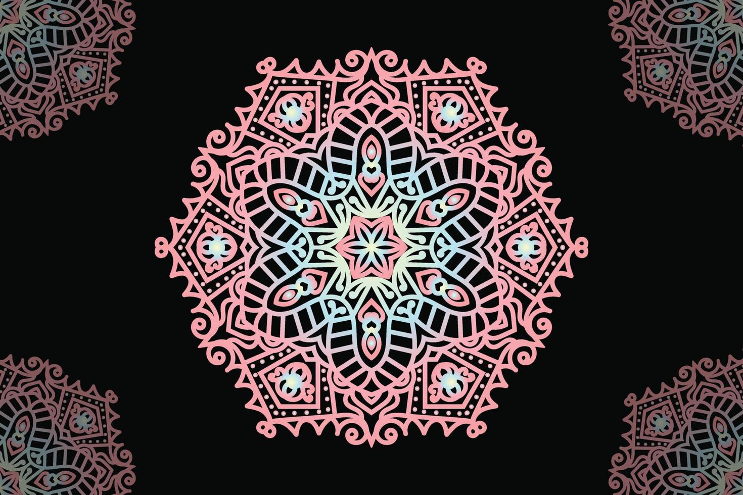 Mandala Design. Round lace pattern design. vector