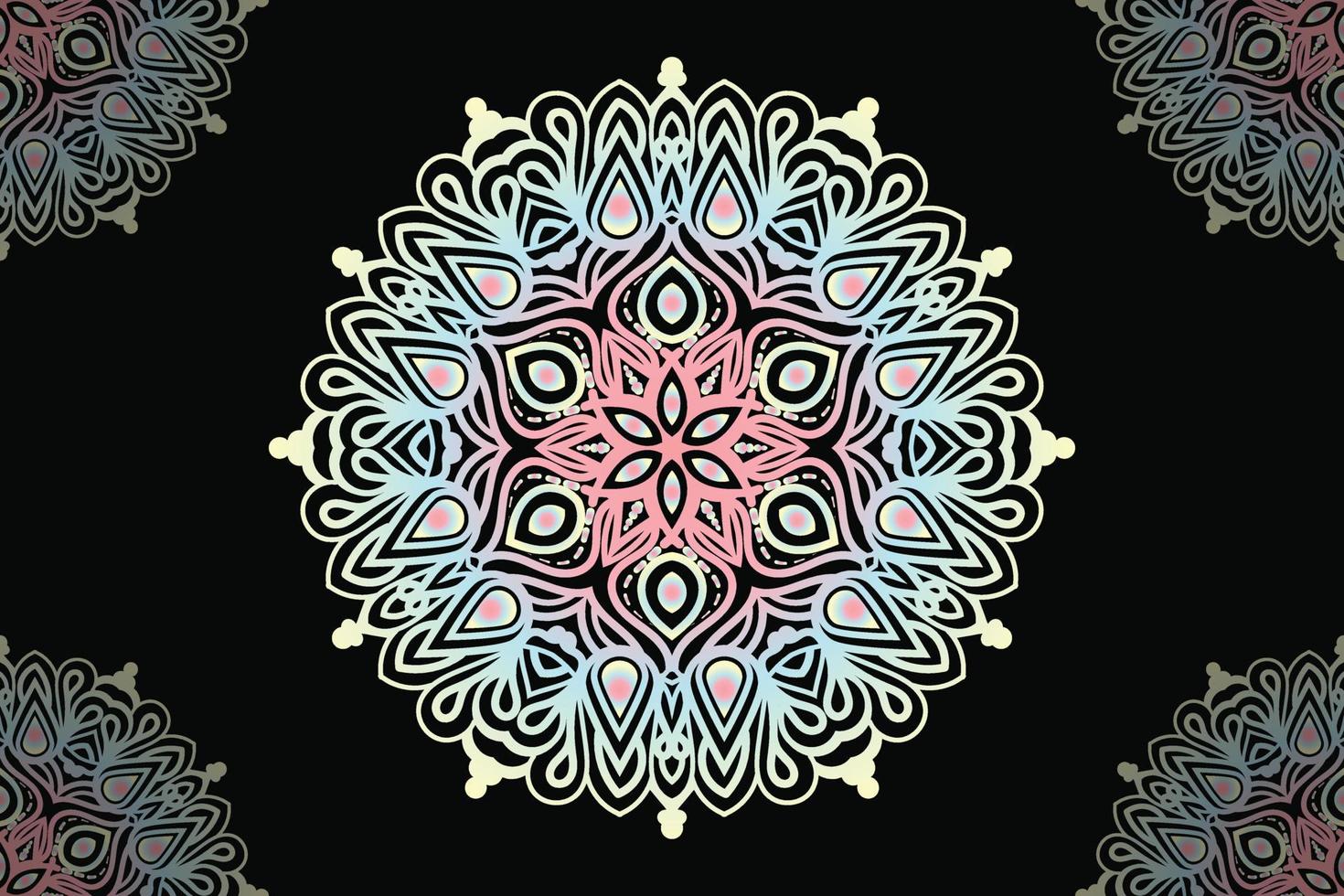 Mandala Design. Round lace pattern design. vector