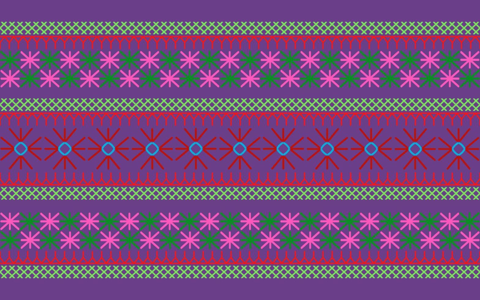 Violet tone Geometric ethnic oriental,  Diagonal ikat stripes, Zigzag seamless pattern traditional Design.  Lahu fabric pattern.  Fabric pattern for shirt. vector