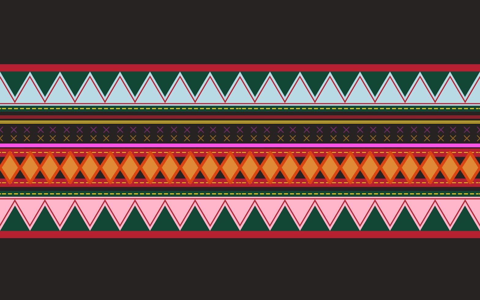 Geometric ethnic oriental, Diagonal ikat stripes, Zigzag seamless pattern traditional Design. Akha fabric pattern. Fabric pattern for shirt. vector