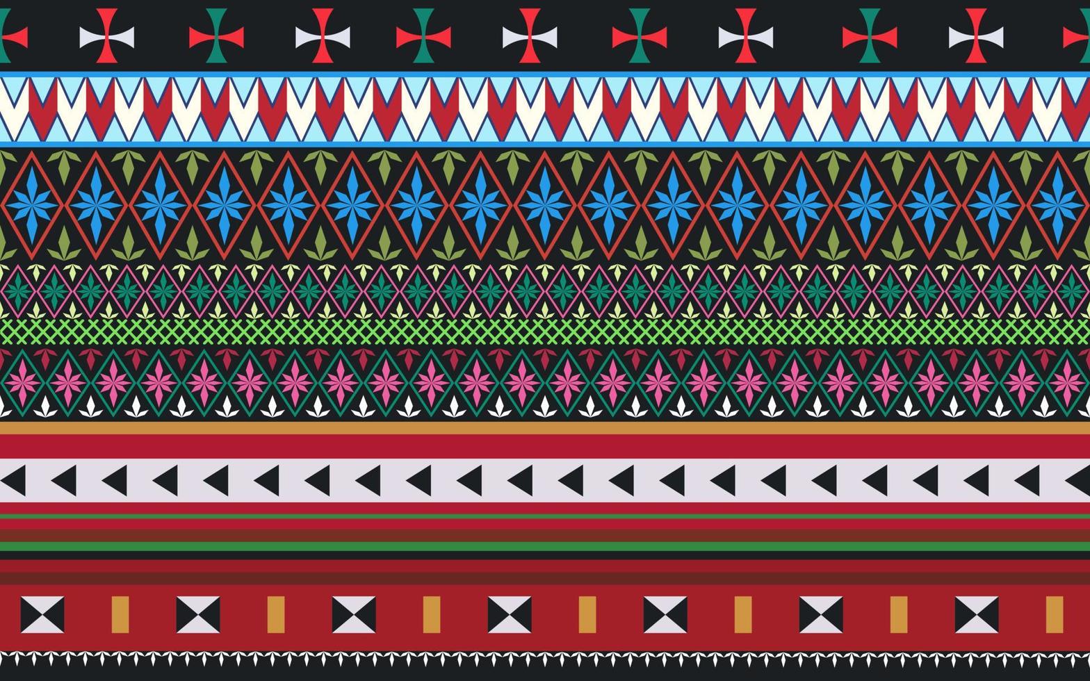 oriental étnica geométrica, rayas diagonales ikat, diseño tradicional sin costuras en zigzag. patrón de tela akha. patrón de tela para camisa. vector