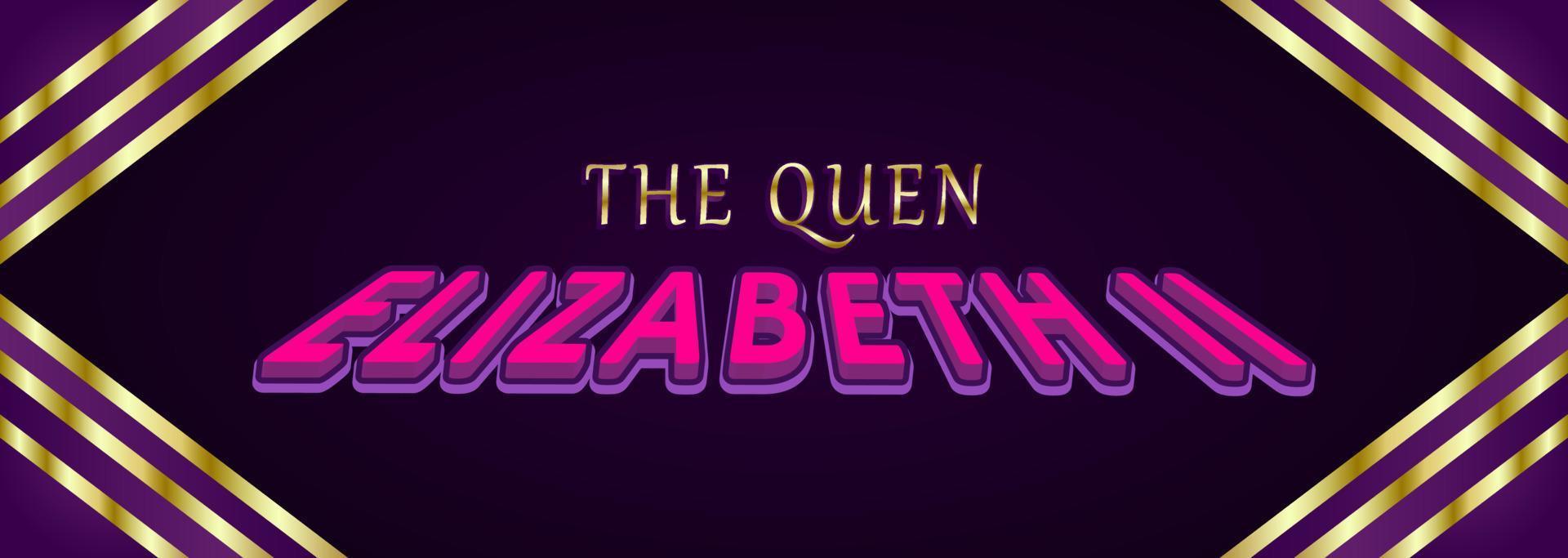The Queen Elizabeth II, design God Save The Queen for banners, flayers, social media, stickers, greeting cards, etc. vector