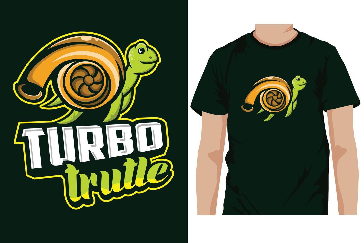 Turbo Trutle e-sports mascot logo. Tortoise t-shirt design vector illustrations.