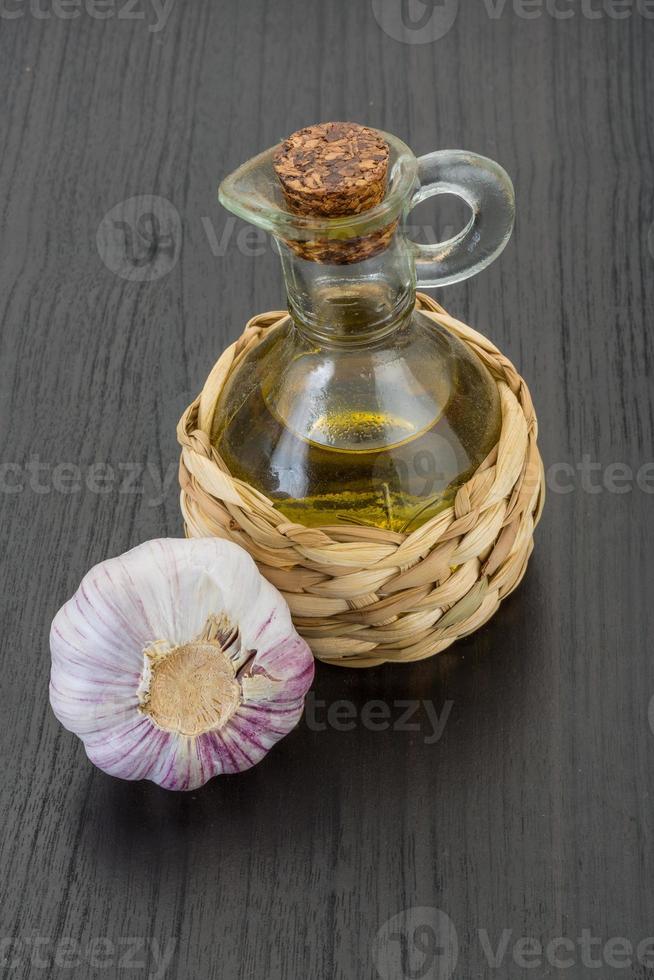 Garlic with oil photo