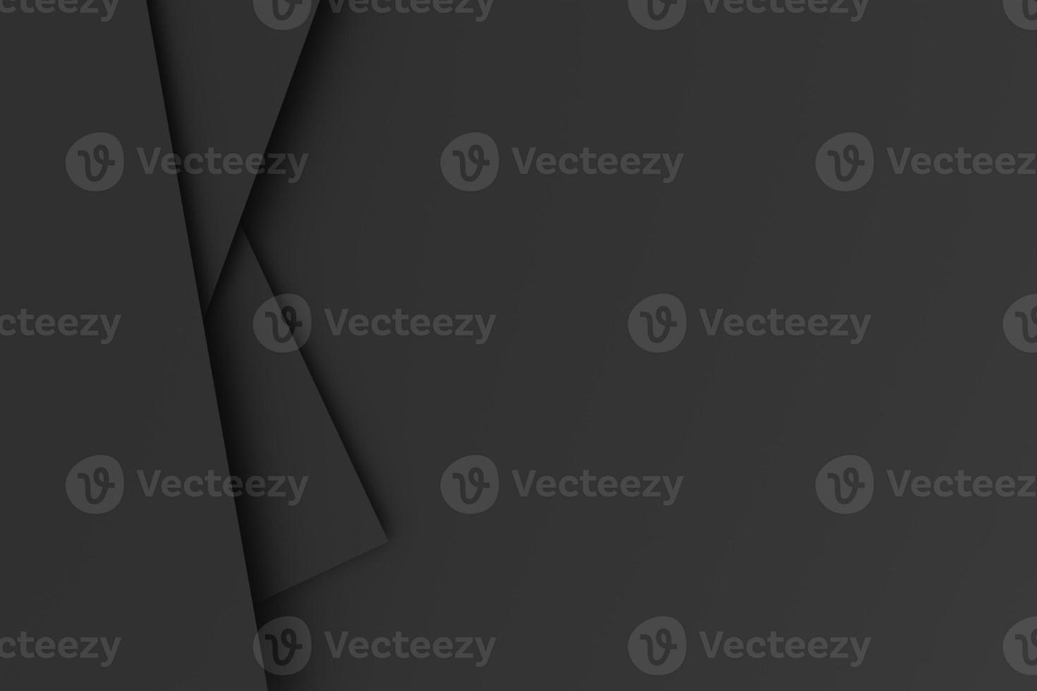 layers of black paper layers abstract background with copy space photo