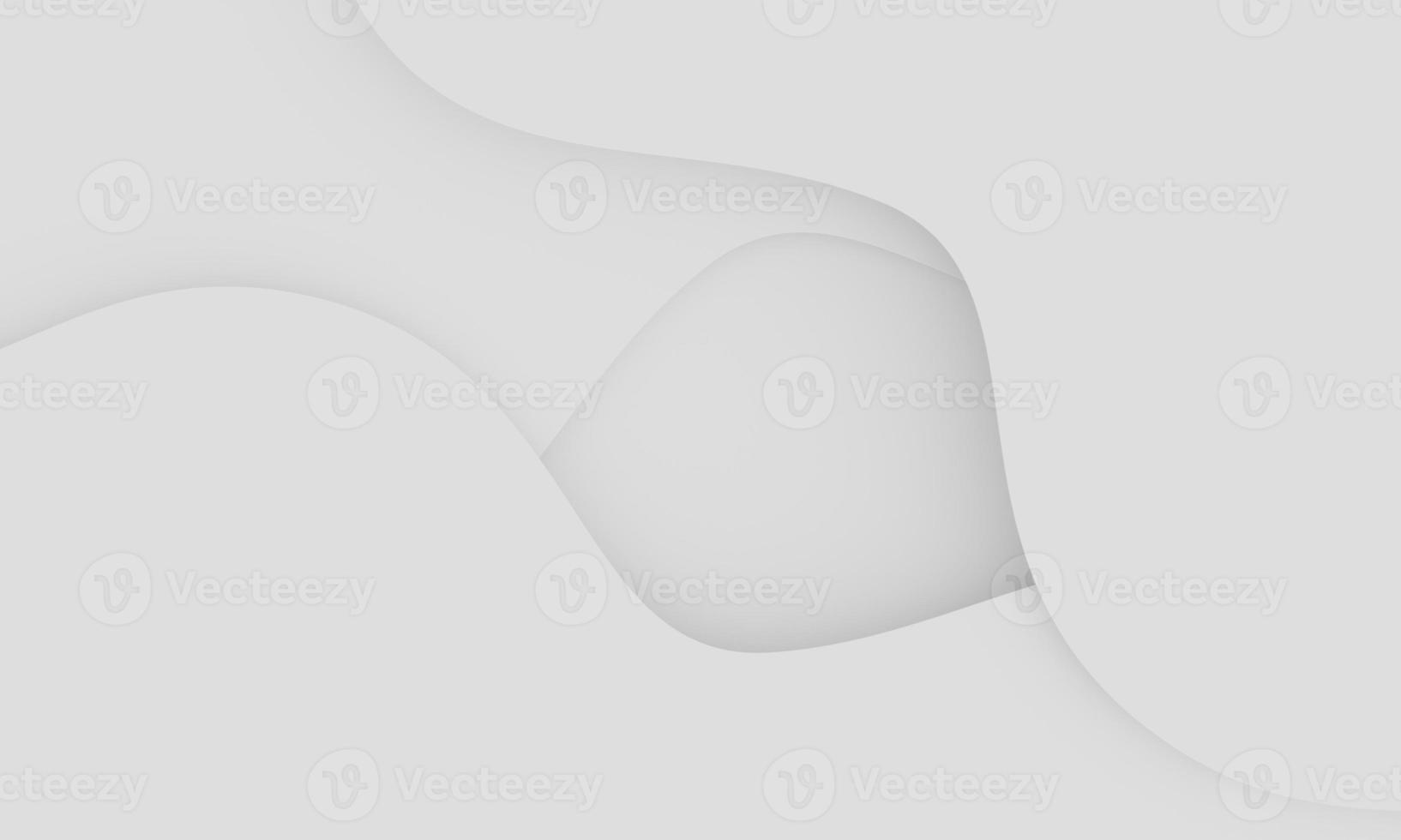 Minimalist clean copy space wavy white background in stacked layers. abstract background. 3d rendering. photo