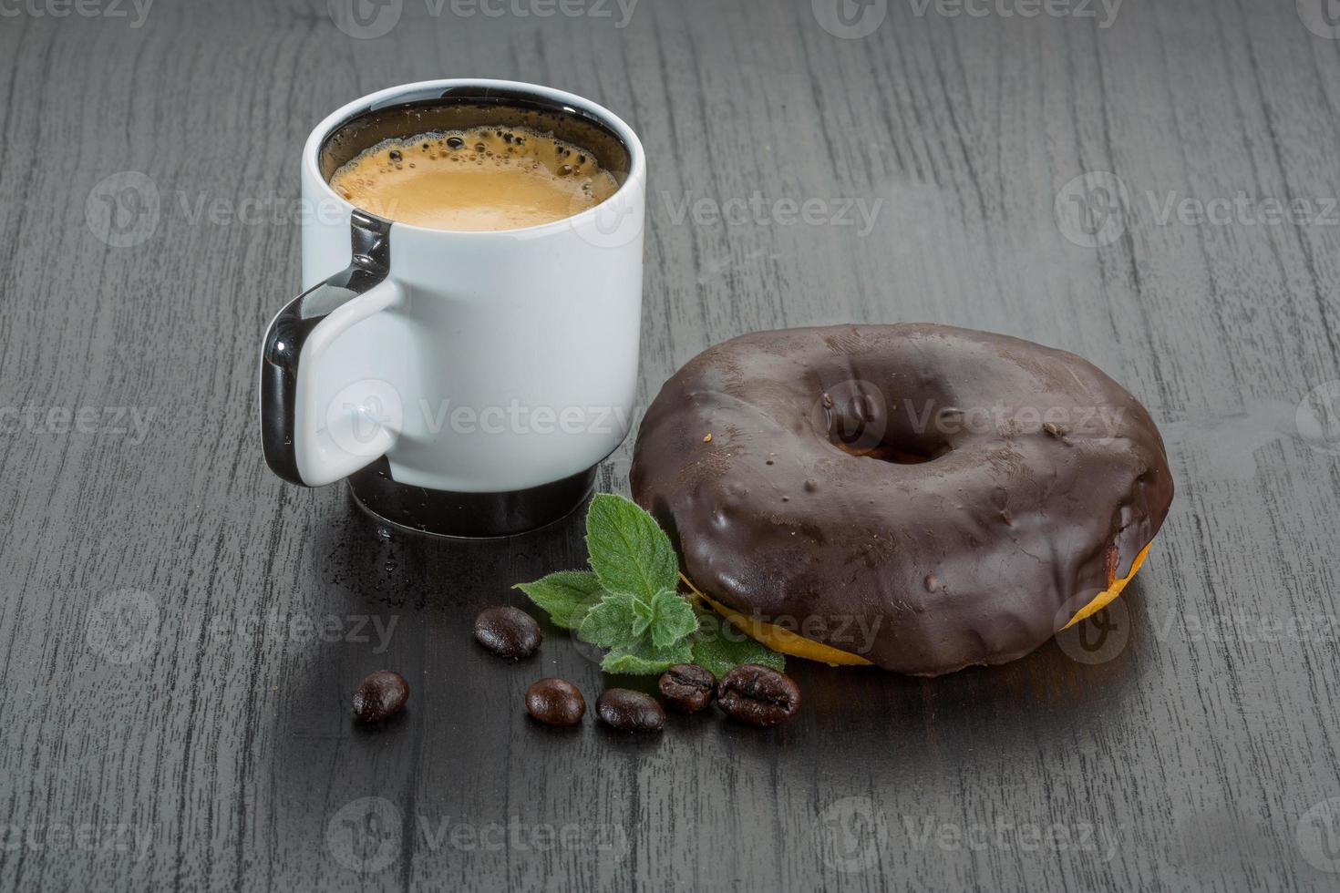 Coffee with donuts photo