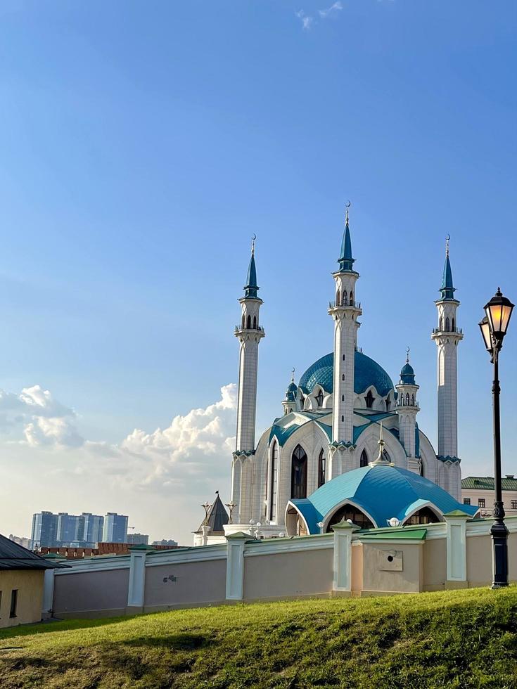 mezquita kul-sharif en el kremlin de kazán. Tartaristán, Rusia foto