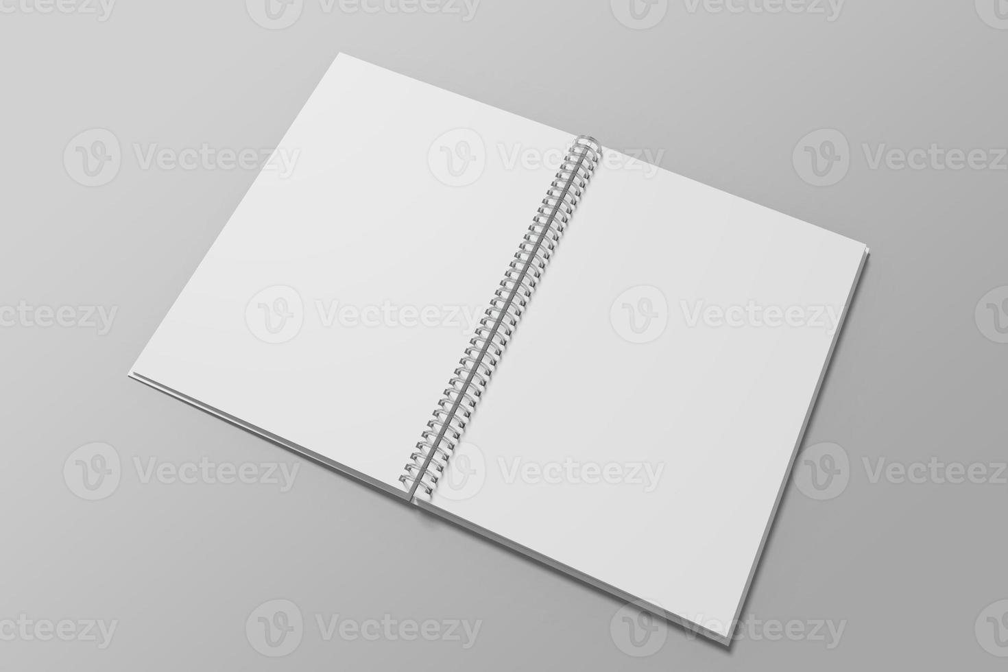 A5 Spiral Notebook Blank Mockup photo