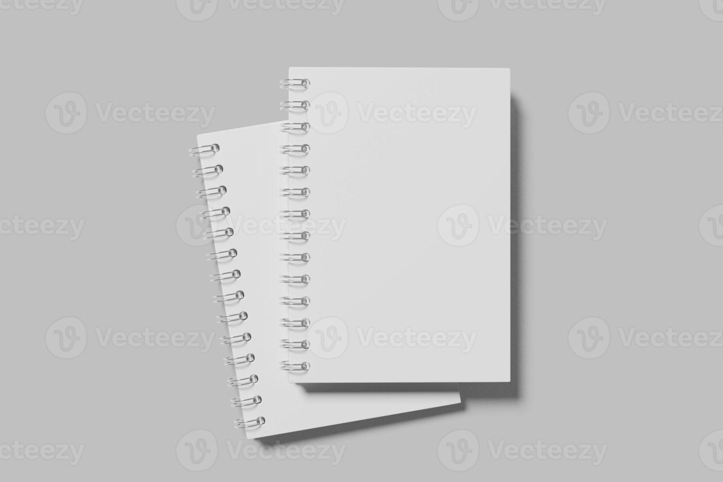 A5 Spiral Notebook Blank Mockup photo