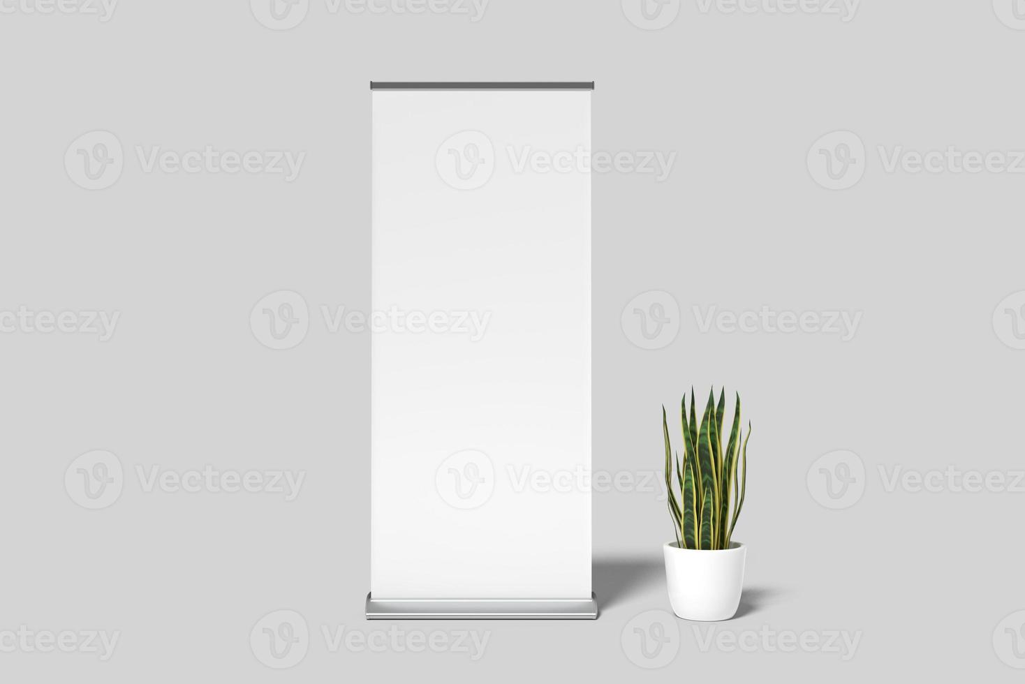 Rollup Banner Blank Mockup photo