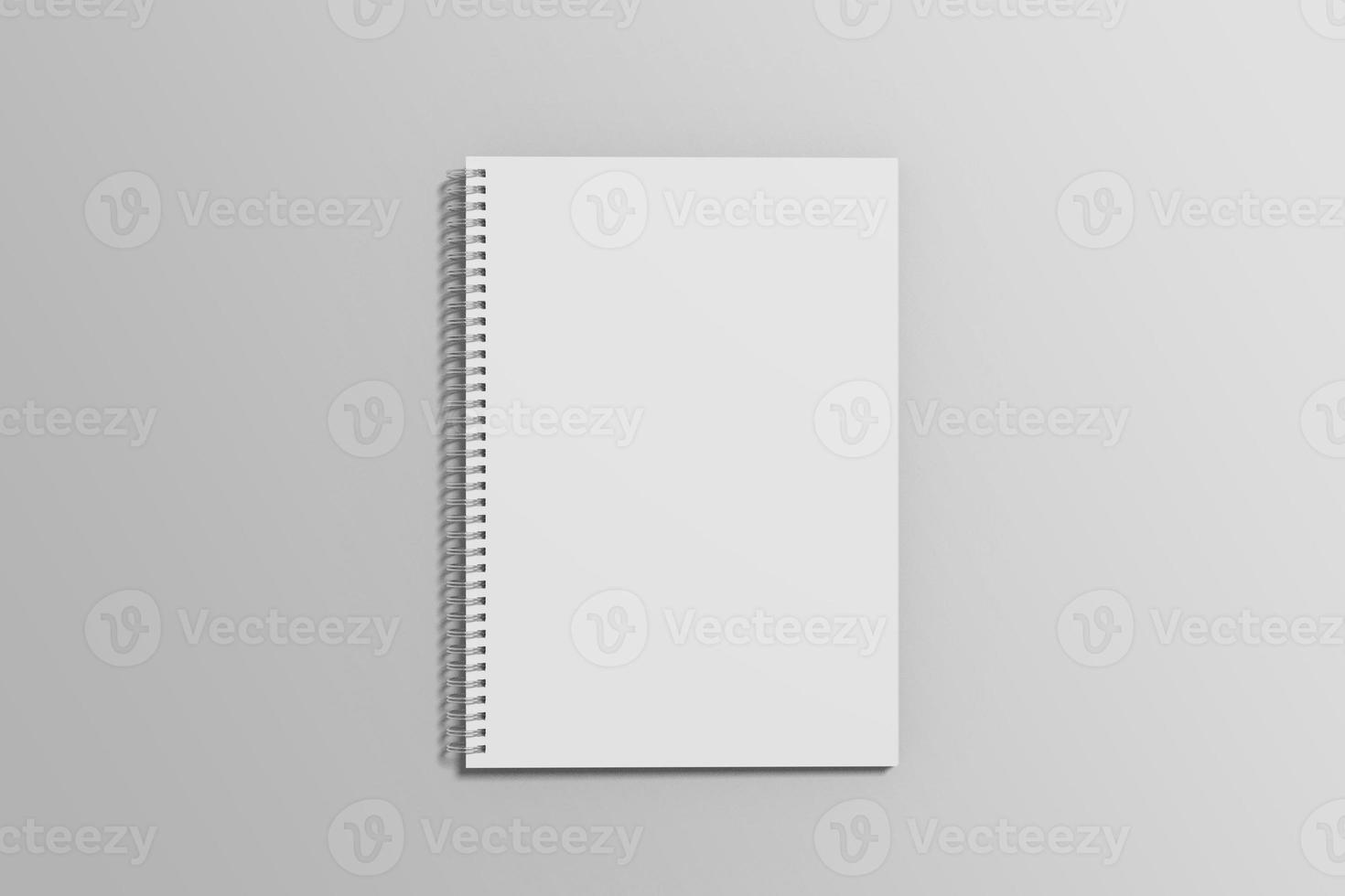 A5 Spiral Notebook Blank Mockup photo