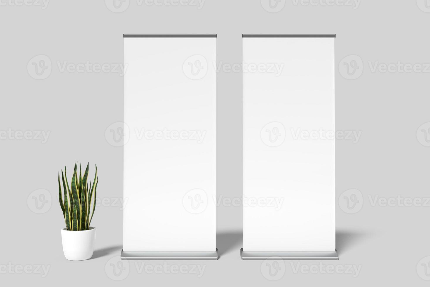 Rollup Banner Blank Mockup photo