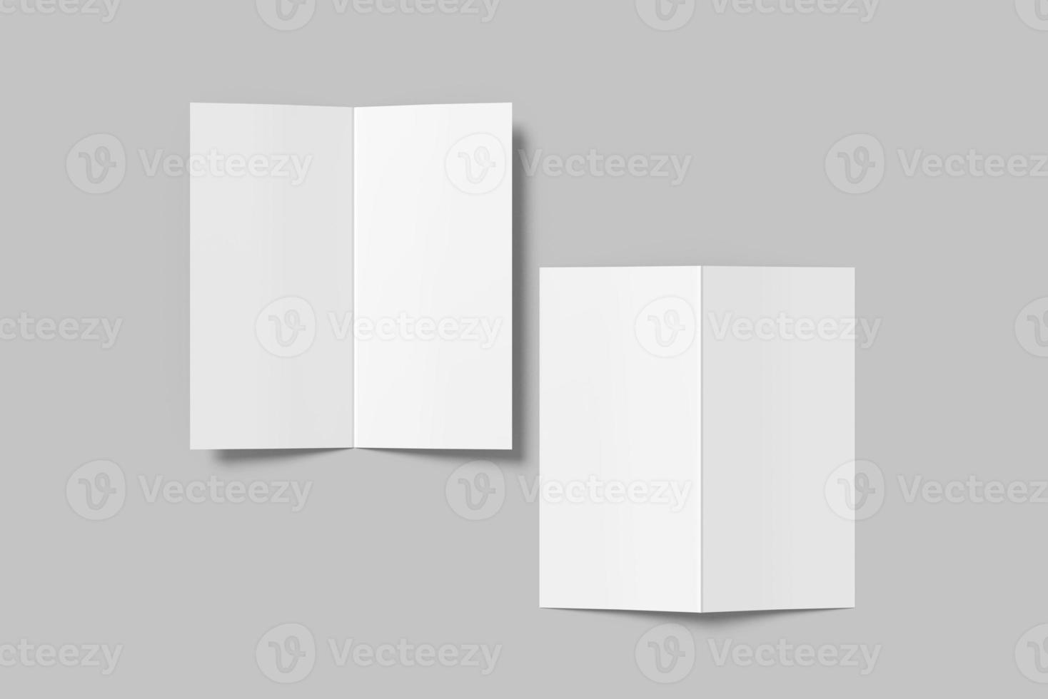 DL Bifold Brochure Blank Mockup photo