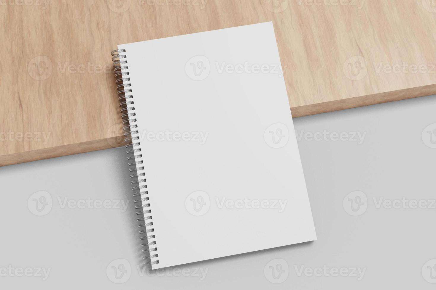 A5 Spiral Notebook Blank Mockup photo