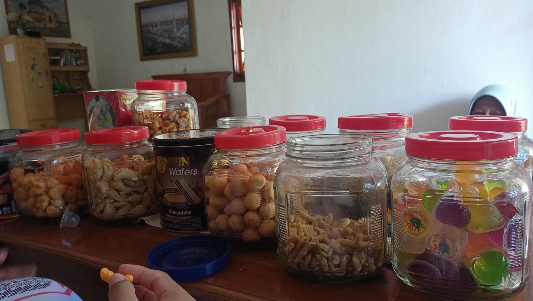 Some sweet snacks on the table photo