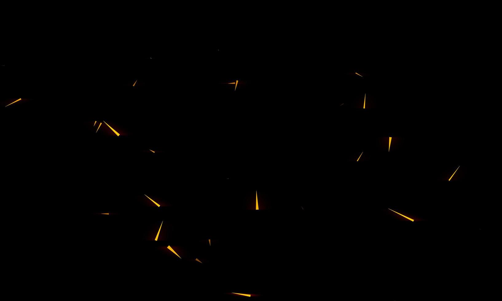 chispas ardientes al rojo vivo vuelan de un gran fuego en el cielo nocturno. hermoso fondo abstracto sobre el tema del fuego, la luz y la vida. foto