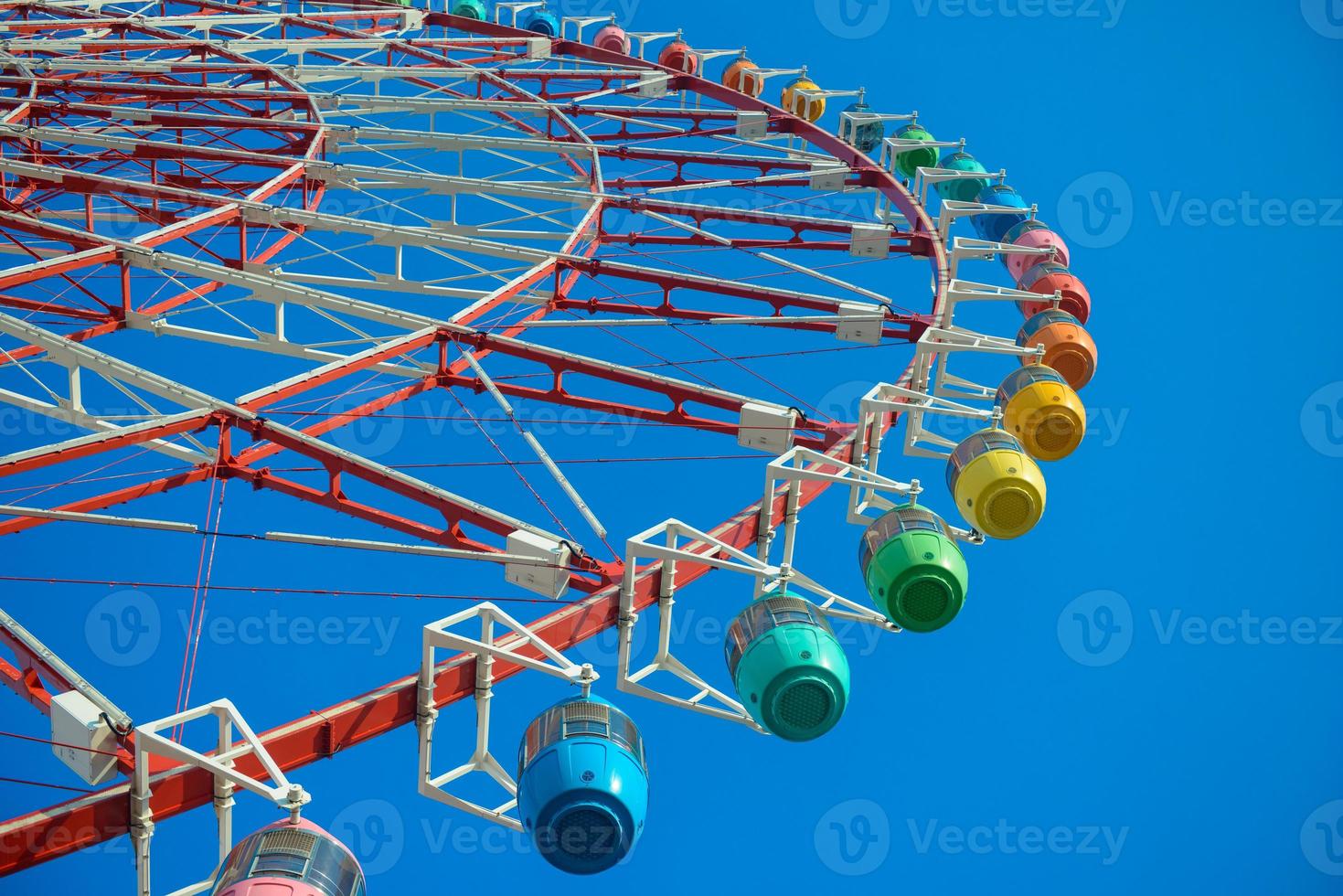 Ferris Wheel Over Blue Sky photo