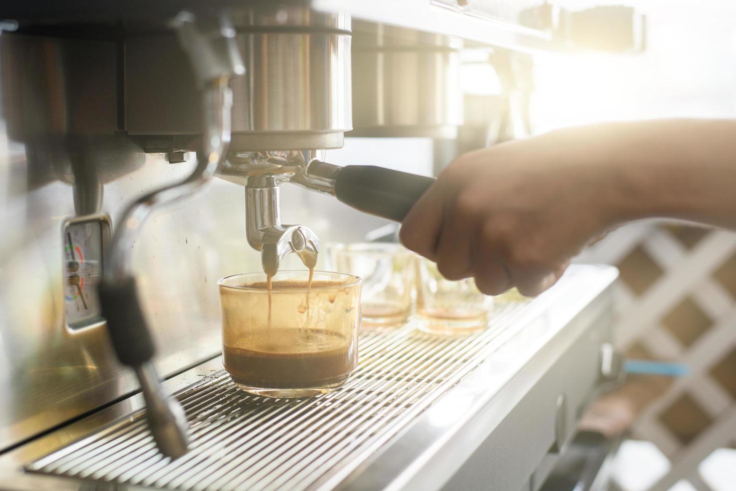 coffee machine makes coffee 11550887 Stock Photo at Vecteezy