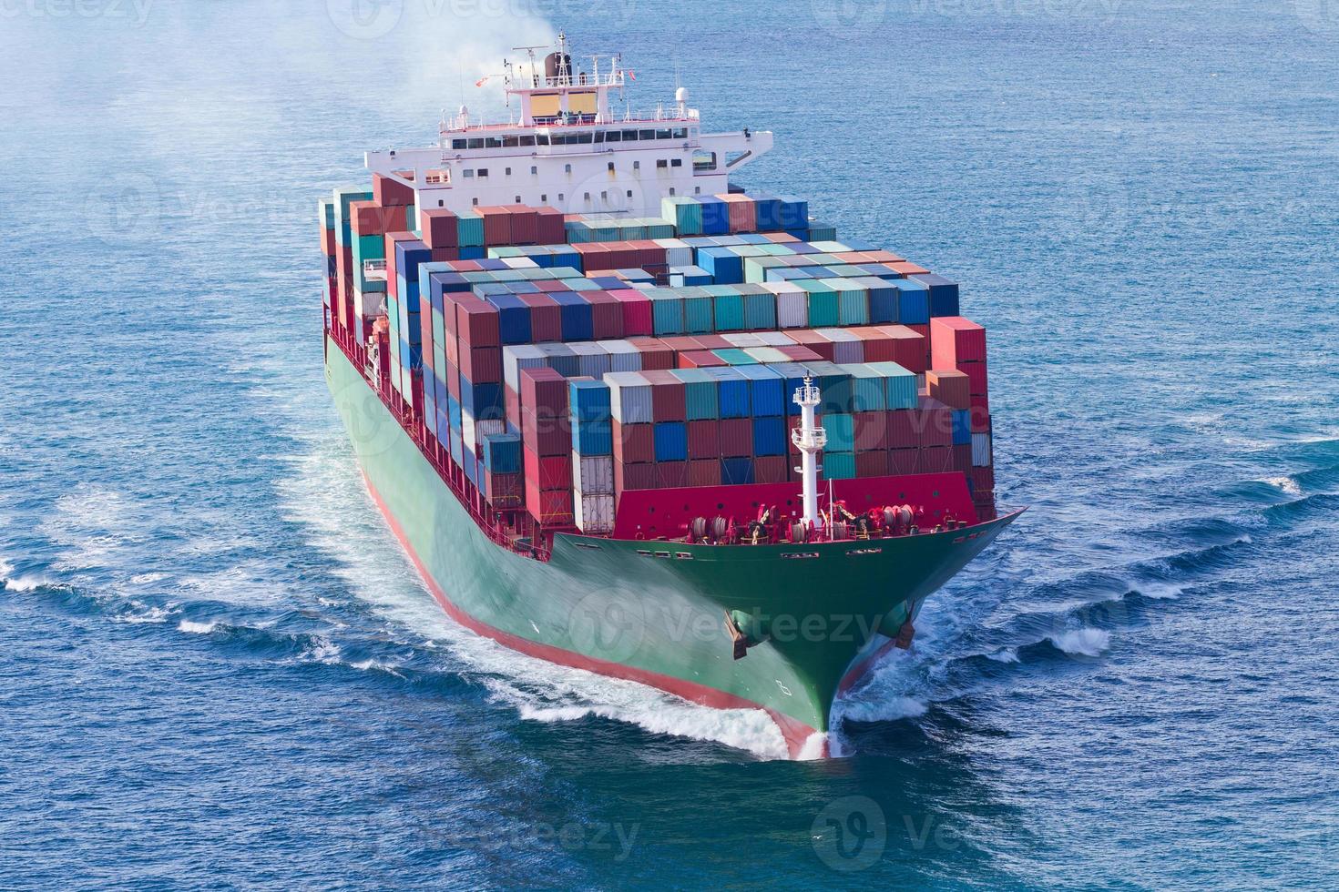 Container Ship in sea photo