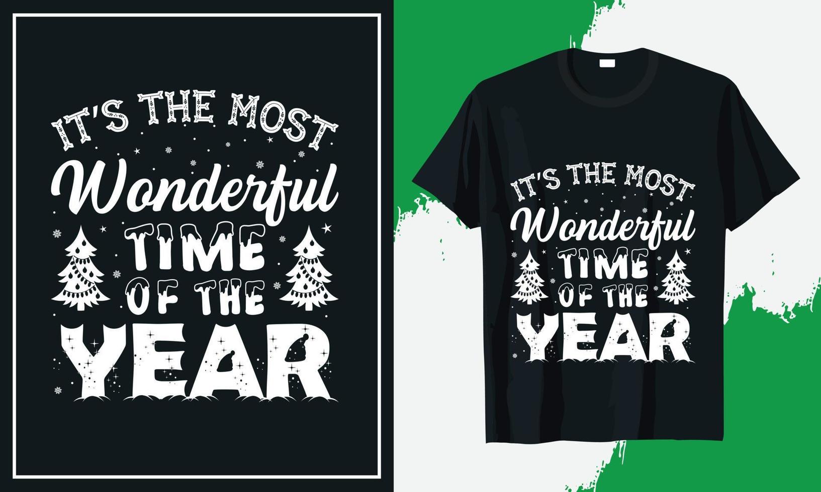 impresión de vector de diseño de camiseta de navidad