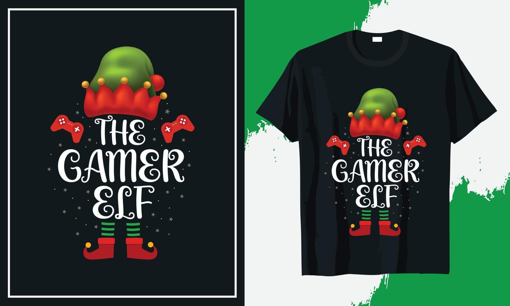 impresión de vector de diseño de camiseta de navidad