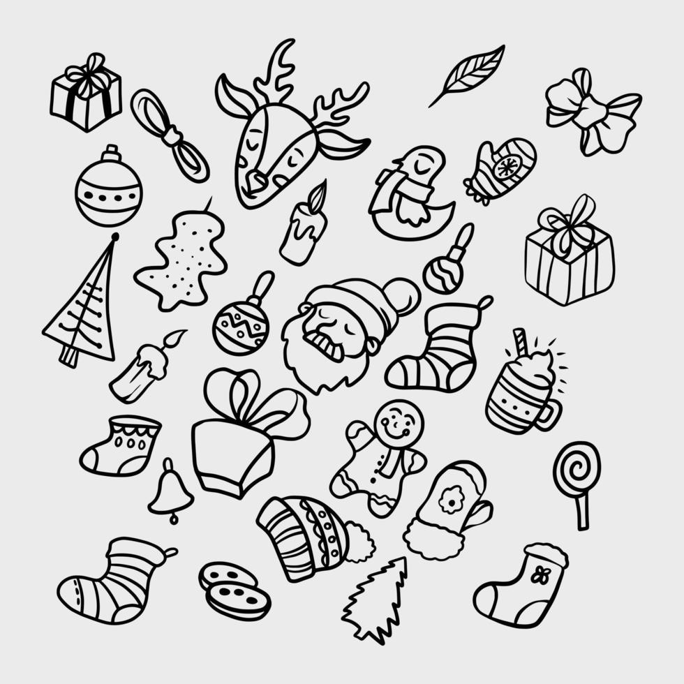 Doodle winter element Vector image