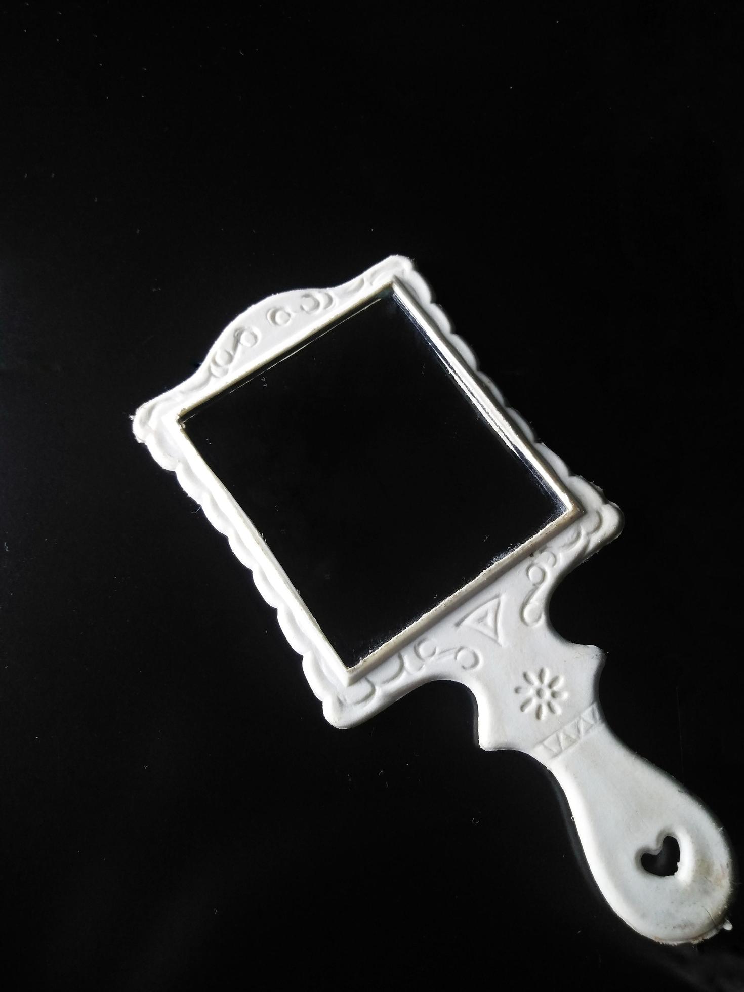 white framed mirror on black background 11552121 Stock Photo at Vecteezy