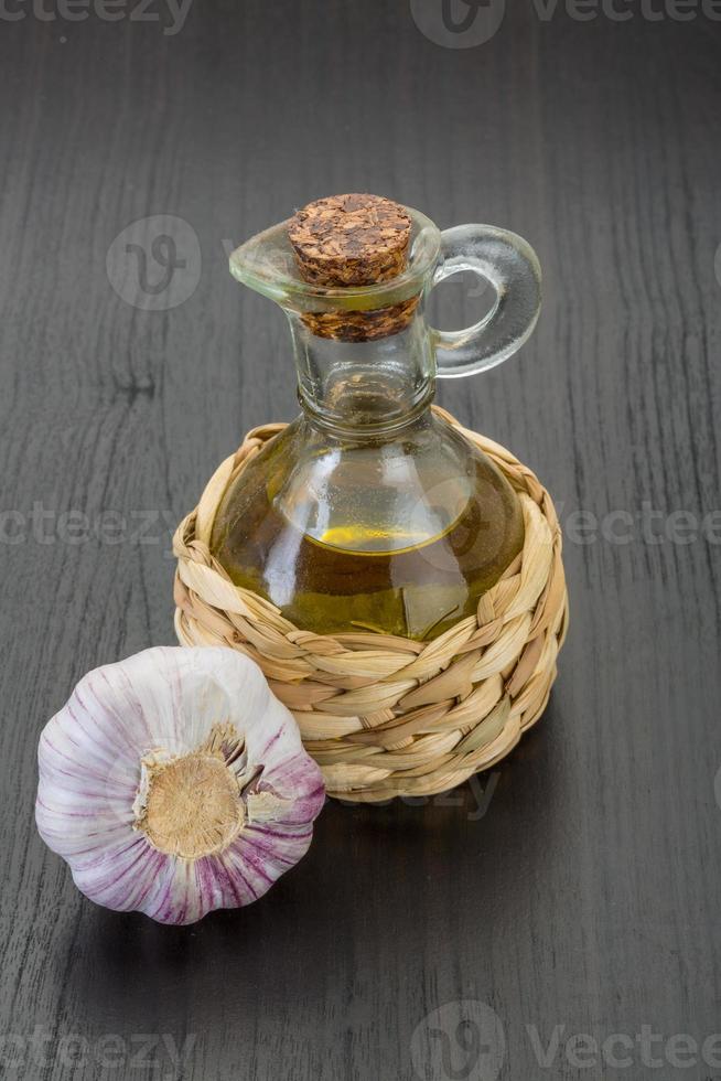 Garlic with oil photo