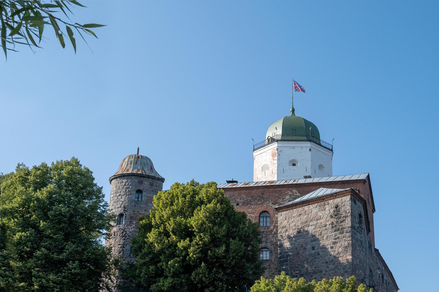 Vyborg, Leningrad region, Russia. - August 27, 2022. - View of the medieval knight's castle. photo