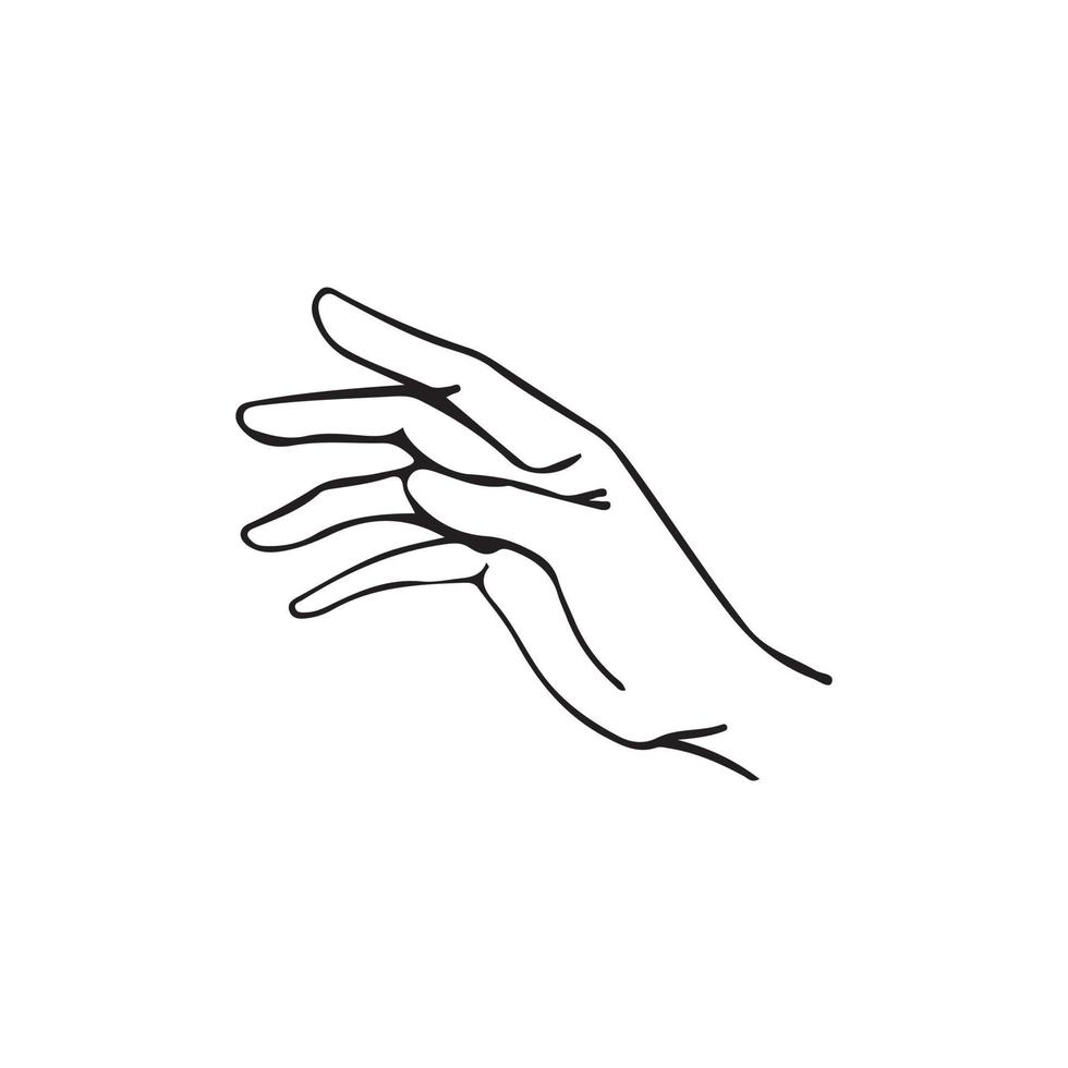 bosquejo, shilouette, dibujado a mano una línea continua de una sola línea vector
