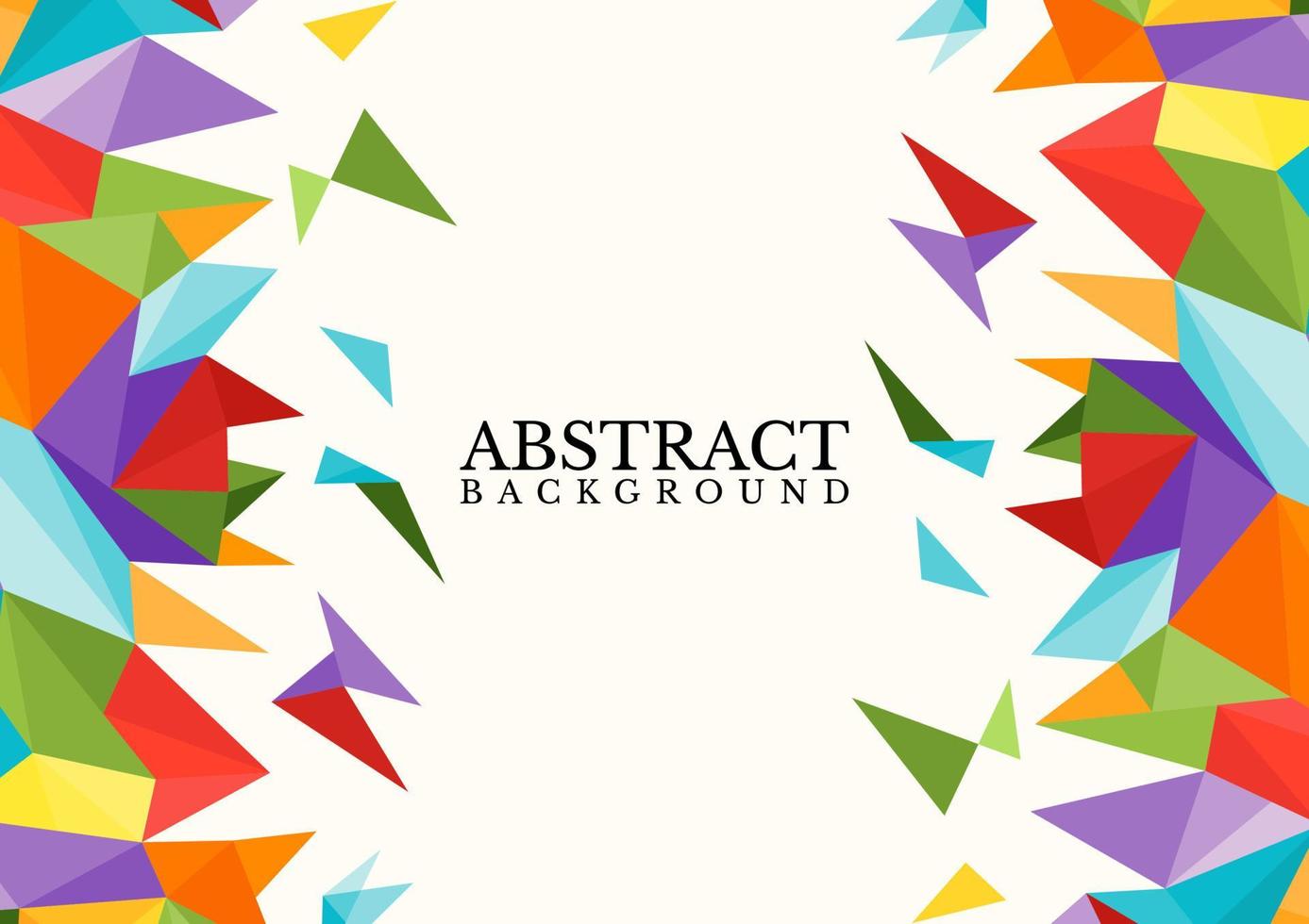 Abstract colorful geometric vector background