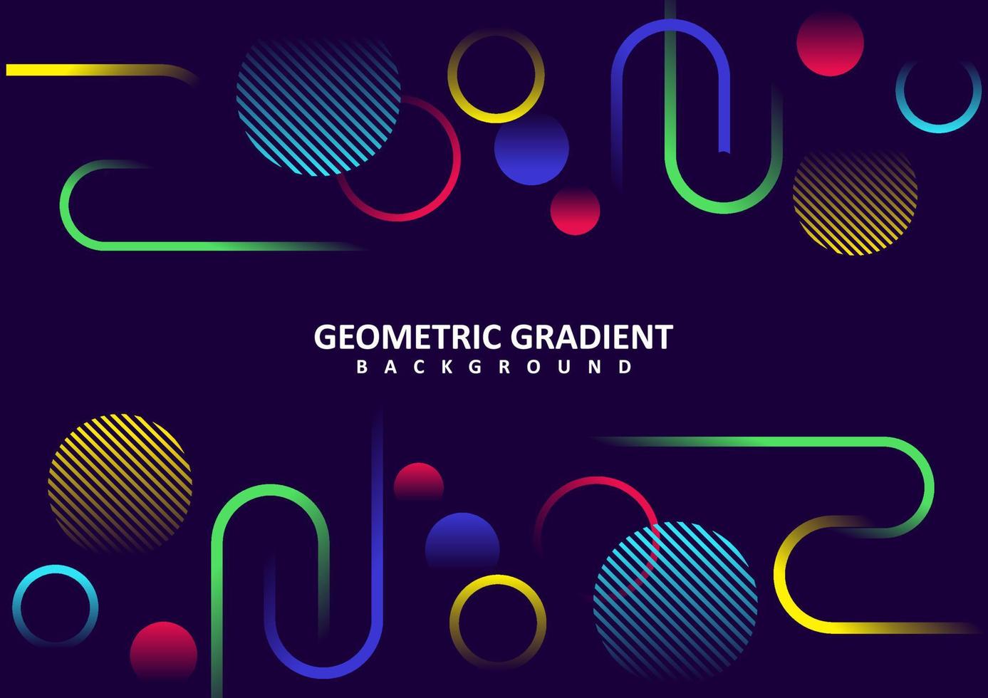 Geometric gradient colorful vector background