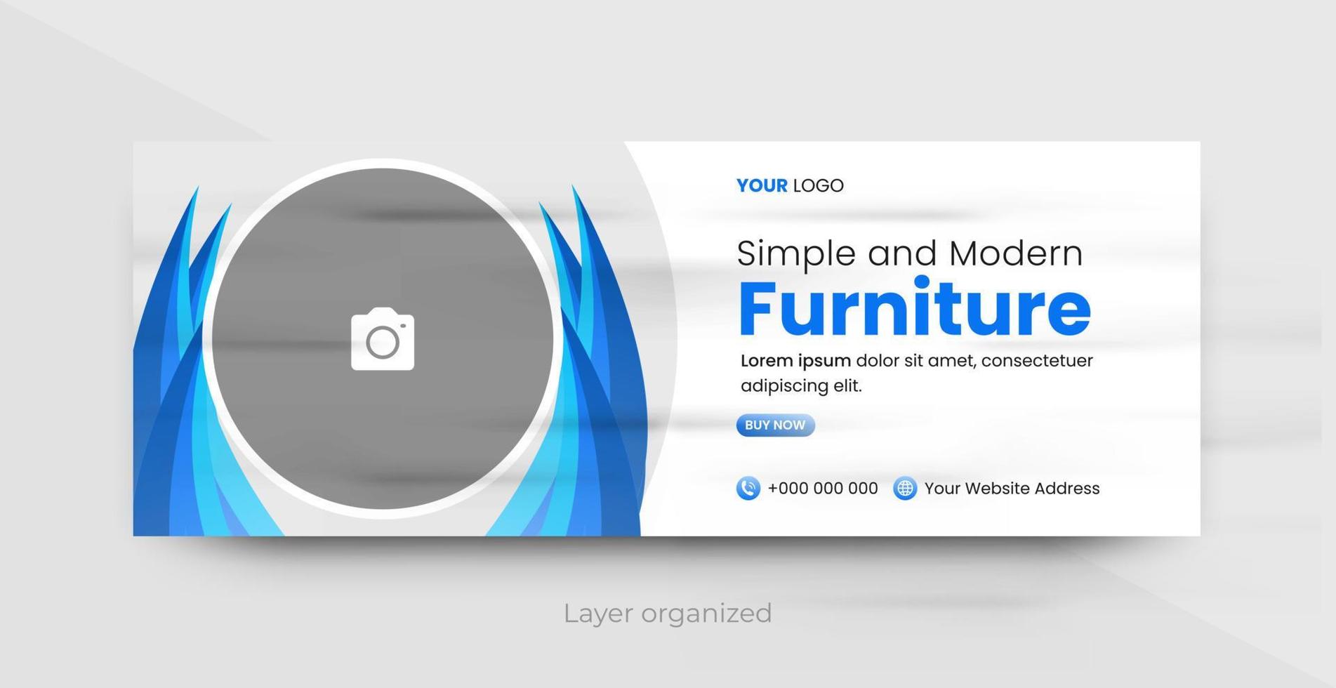 Social Media Template, Web Banner Template For Furniture Business Free Vector