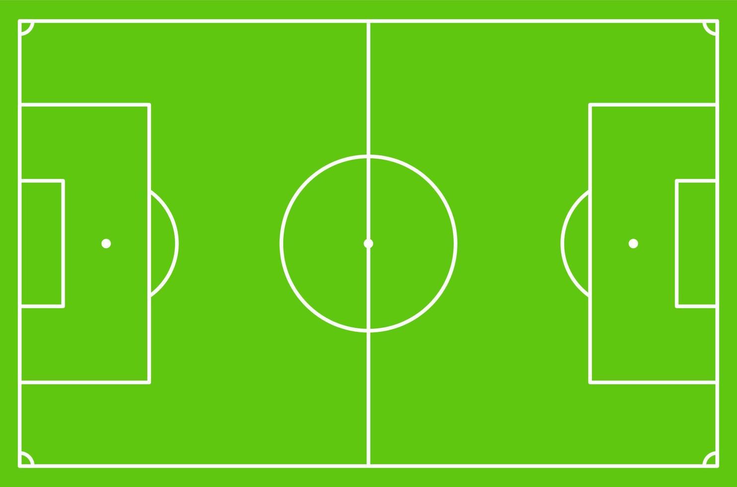 líneas archivadas de alimentos, líneas simples de campo de fútbol no americano en vector libre de fondo verde