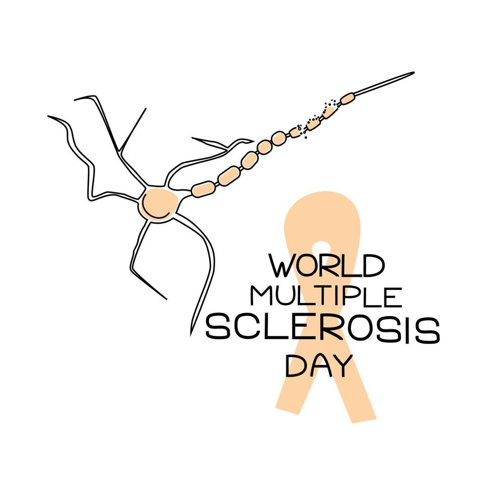 world multiple sclerosis day vector